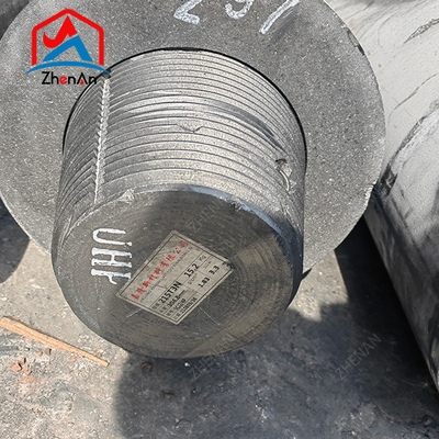 Dia 75mm-700mm L1800-2700mm UHP HP RP Electrodo De Grafito อิเล็กทรอนด์กราฟิตด้วย 4tpi 4tpil นมสําหรับ Eaf Lf