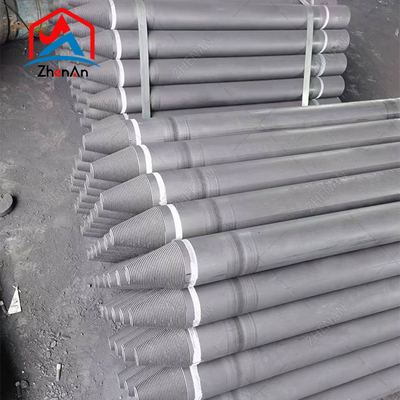 อิเล็กตรอนแกราฟิตคุณภาพสูง UHP400 UHP450 UHP500 UHP550 UHP600 สําหรับเตาไฟฟ้า