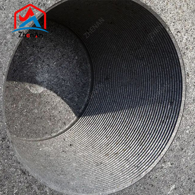 Dia 75mm-700mm L1800-2700mm UHP HP RP Electrodo De Grafito อิเล็กทรอนด์กราฟิตด้วย 4tpi 4tpil นมสําหรับ Eaf Lf