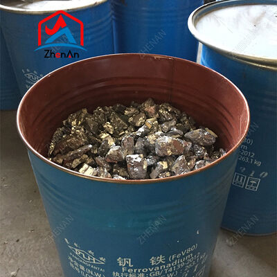 Ferro Vanadium FeV80 ผงสีเทาเงินที่มีปริมาณ vanadium 80% สําหรับการลดออกออกซิเดนที่มีประสิทธิภาพในโรงงานเหล็กเหล็ก