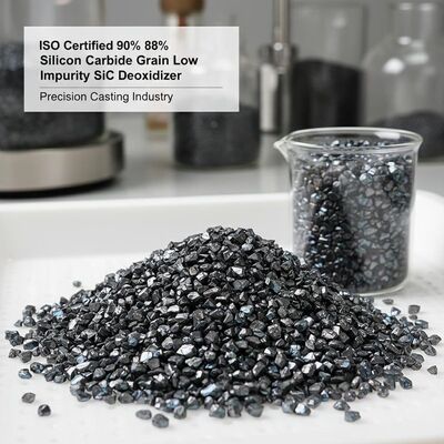 ISO รับรอง 90% 88% ความบริสุทธิ์ ความสกปรกต่ํา เมล็ดซิลิคอนคาร์ไบด์สําหรับการโยนแม่นยํา